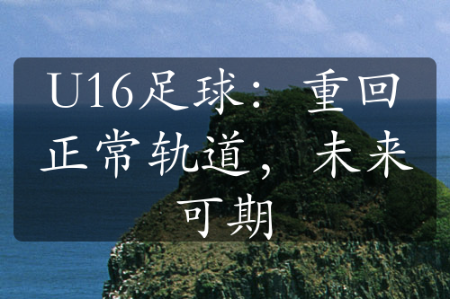 U16足球：重回正常軌道，未來(lái)可期