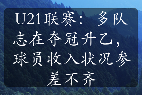U21聯(lián)賽：多隊(duì)志在奪冠升乙，球員收入狀況參差不齊