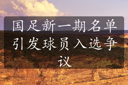 國(guó)足新一期名單引發(fā)球員入選爭(zhēng)議